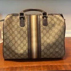 Gucci Beige and Brown Shoulder Bag